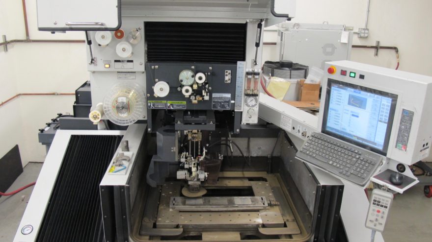 inside wire edm machine md + pro III parametric manufacturing