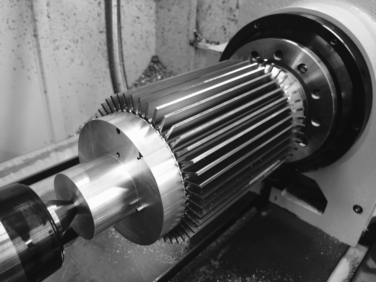 4th-Axis CNC Machining heat exchanger, nickel at Parametric Manufacturing