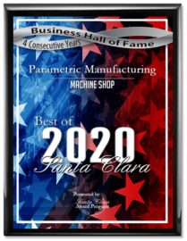 Voted Best Machine Shop 2020 - Parametric Manufacturing